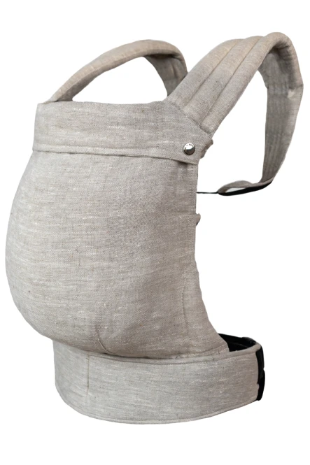 QUSY LINEN BEIGE  lniane nosidełko regulowane