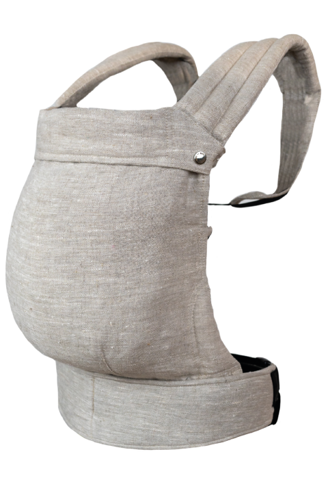 QUSY LINEN BEIGE  lniane nosidełko regulowane